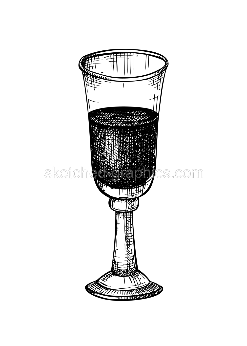 Tincture in glass sketch. Witchcraft vector illustration. Vintage Halloween design element. Hand-drawn alchemy, apothecary, esoteric symbols. NOT AI generated Illustration