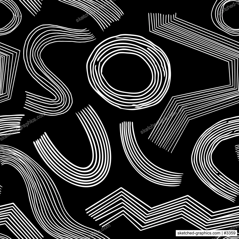 Abstract seamless pattern. Vector background with shapes, lines, brushes, waves and abstract objects. Perfect  print, poster, fabric, packaging, textile. Minimalist forms in the style of modern art.