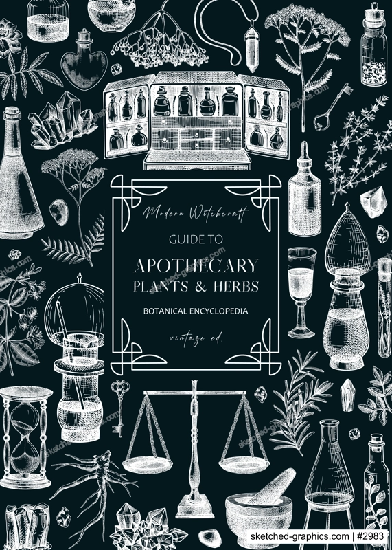 Antique apothecary hand-drawn vector illustrations. Alchemy sketches on chalkboard. Vintage chemistry frame, banner, card, flyer design. NOT AI generated