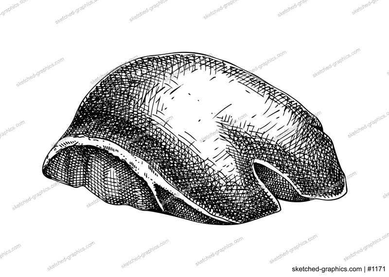 Hand drawn beef liver sketches set. Internal organs of farm animal drawings. Healthy food vector Illustrations on a white background. Cattle organ meat, offal, ingredients, butchery design elements.