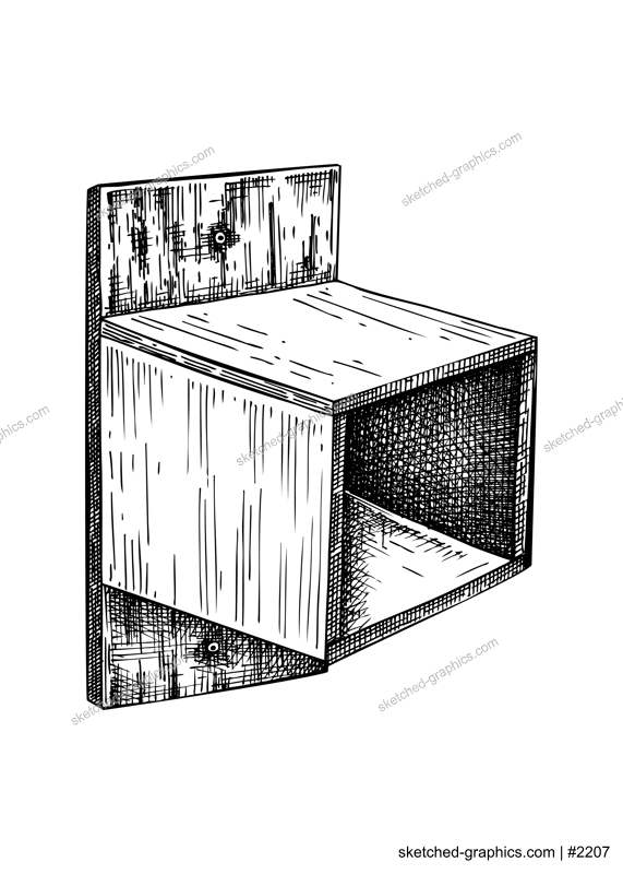 Bird box sketch. Hand made birdhouse drawings. Wooden construction for animals vector illustration. Homemade birds nest  isolated on white background.