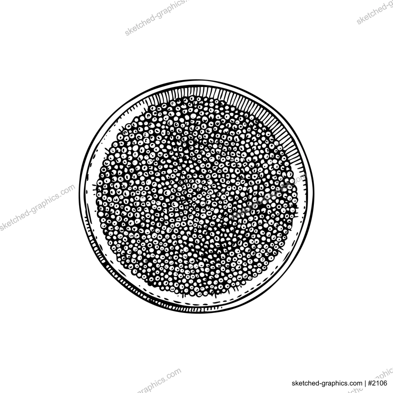 Hand-drawn sketch of canned caviar isolated on a white background. Black caviar in opened tin can vector drawing in engraved style. Seafood delicacy illustration for restaurant or finger food menu