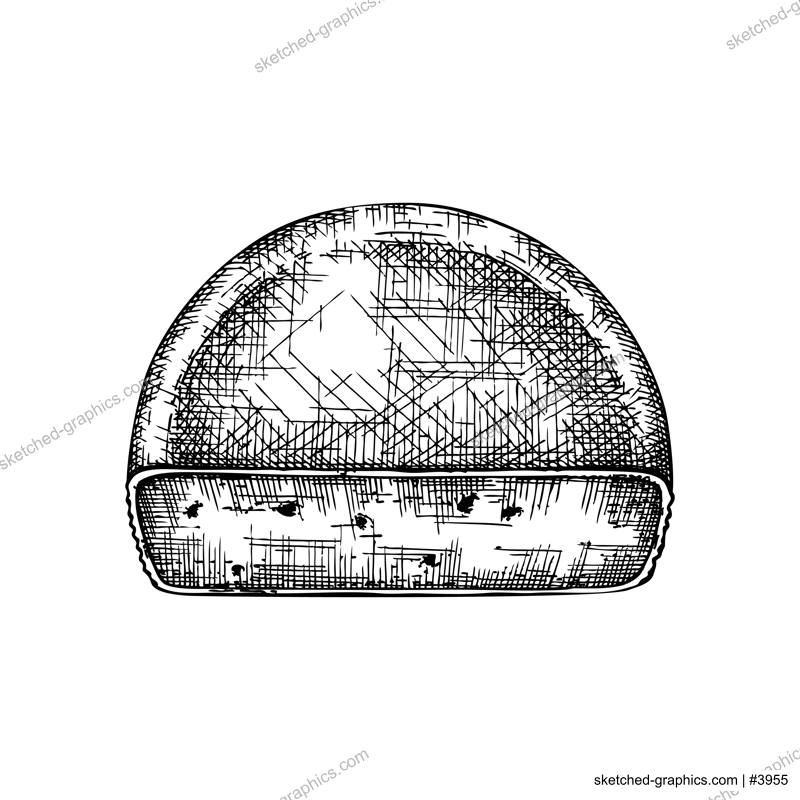 Cheese hand drawn illustration. Food design element. Vector cheese piece sketches in engraved style. Dairy product drawings for menu, stores, banners, packaging design.