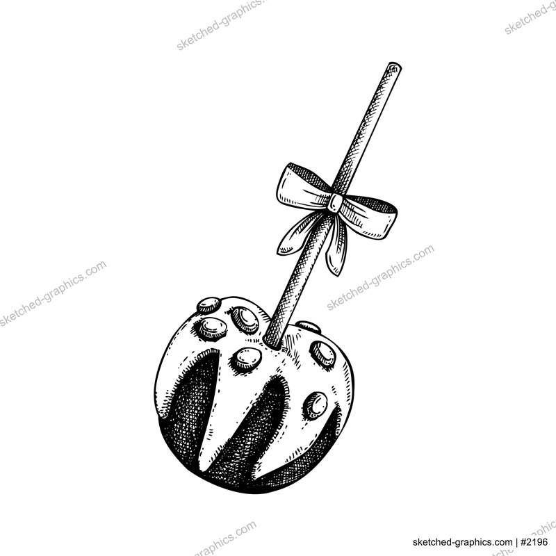 Apples in chocolate sketches. Hand-drawn vector illustrations. Sweet food, dessert, candy, souvenir drawing. Traditional Christmas market food design elements. Menu, label, packaging