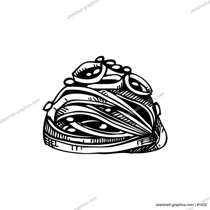 Seaweed salad sketch isolated on white background. Hand drawn wakame salad - green seaweed meal sketch. Healthy food ingredient vector illustration. Japanese cuisine dish in engraved style