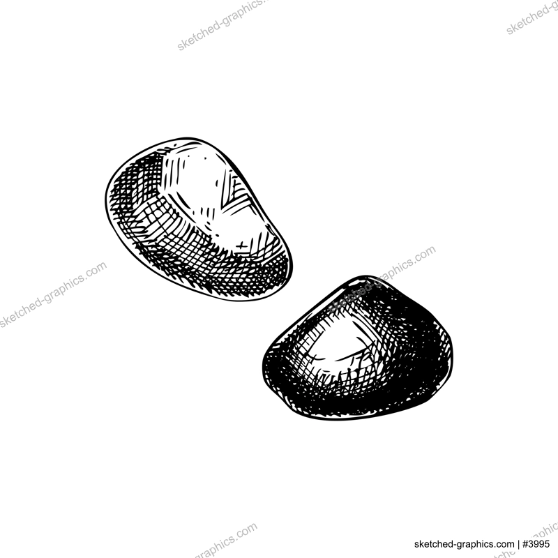 Stones sketch. Witchcraft vector illustration. Vintage Halloween design element. Hand-drawn alchemy, apothecary, esoteric symbols. NOT AI generated